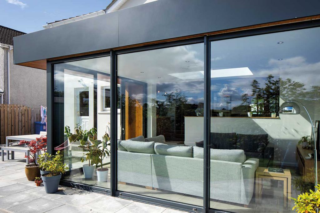 glass doors extension