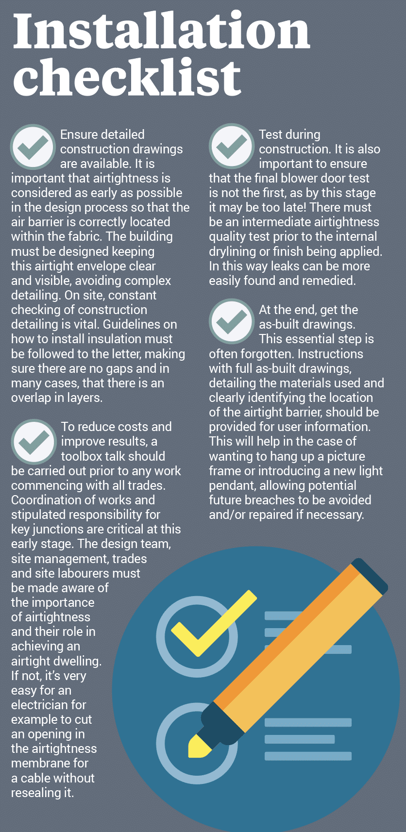 insulation airtightness watchpoints