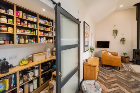 Sliding door pantry